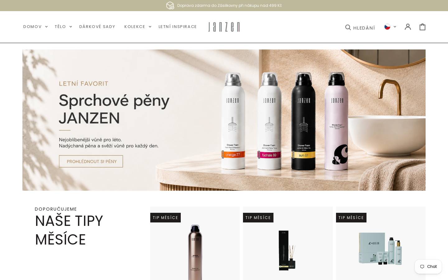 Janzen homepage screenshot