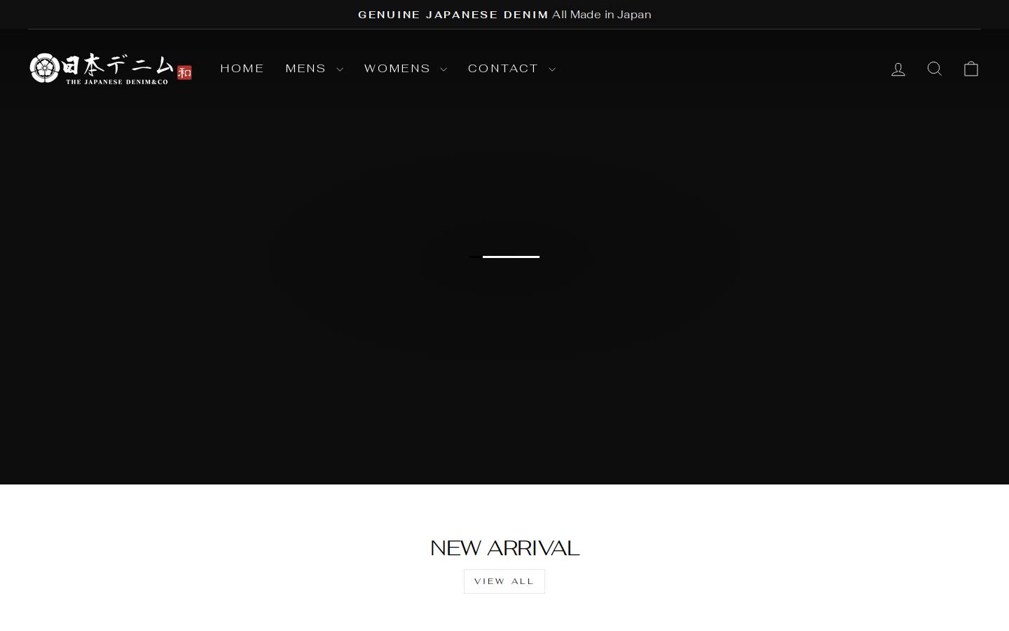 japan-denim.com homepage screenshot