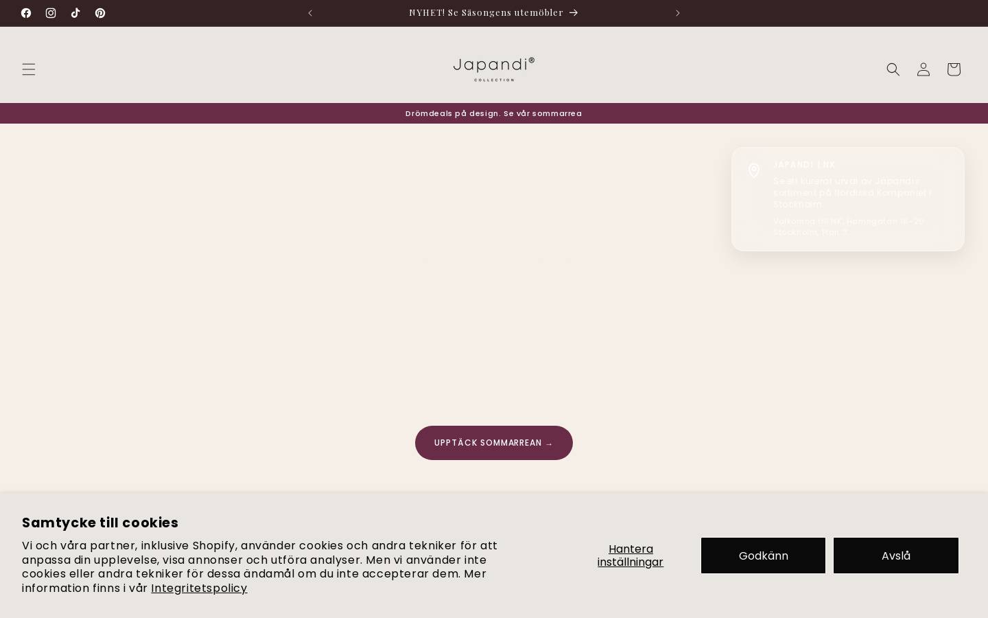 japandicollection.com homepage screenshot