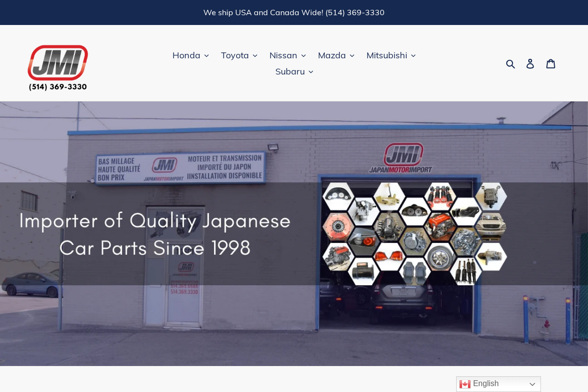 JapanMotorImport homepage screenshot