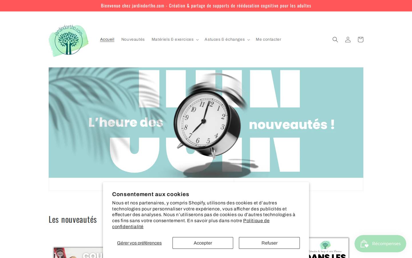 jardindortho.com homepage screenshot