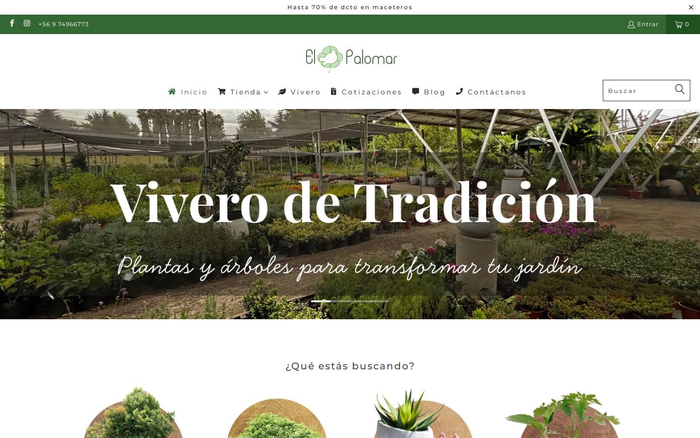 jardinelpalomar.cl homepage screenshot