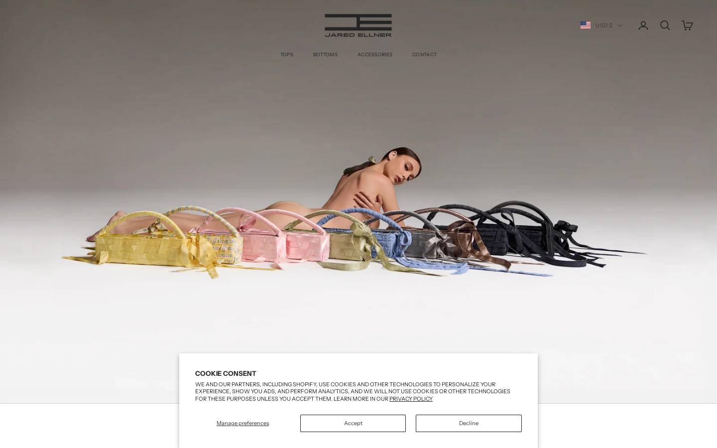 jaredellner.com homepage screenshot