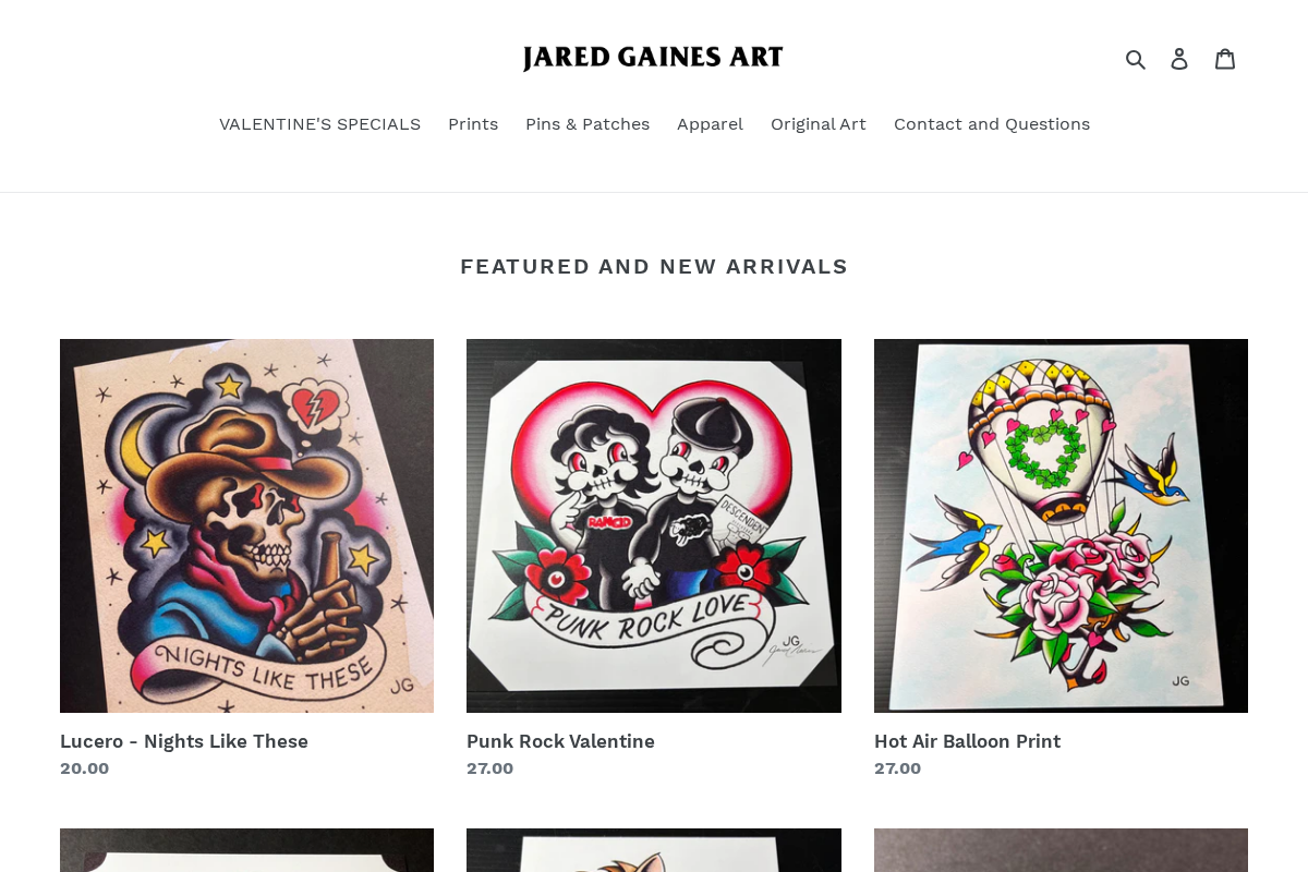 jaredgaines.com homepage screenshot