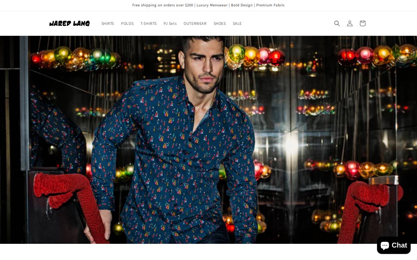 jaredlangcollection.com homepage screenshot