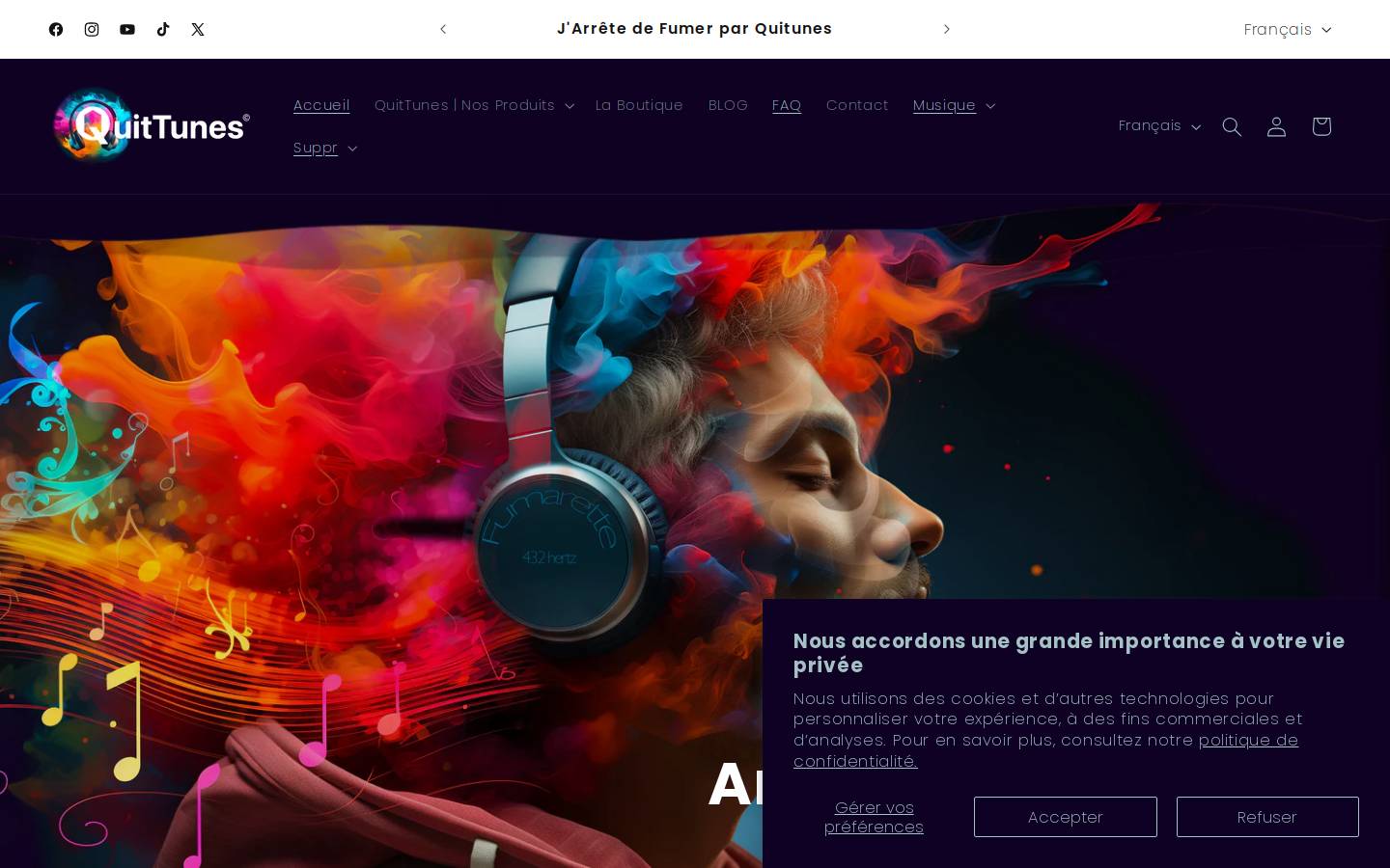 jarretedefumer.fr homepage screenshot