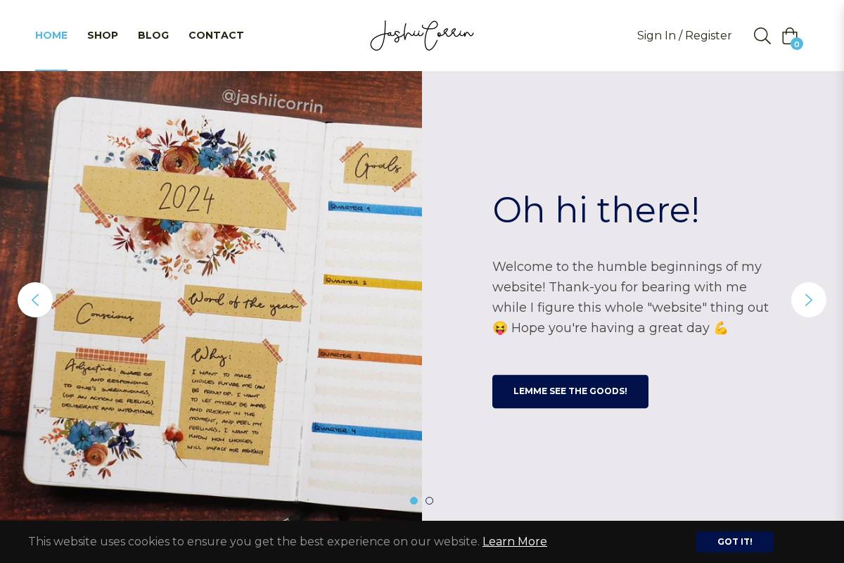 jashii.com homepage screenshot