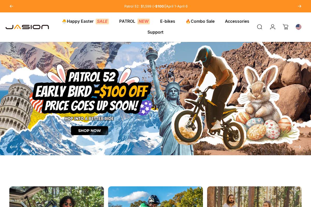 JasionBike homepage screenshot