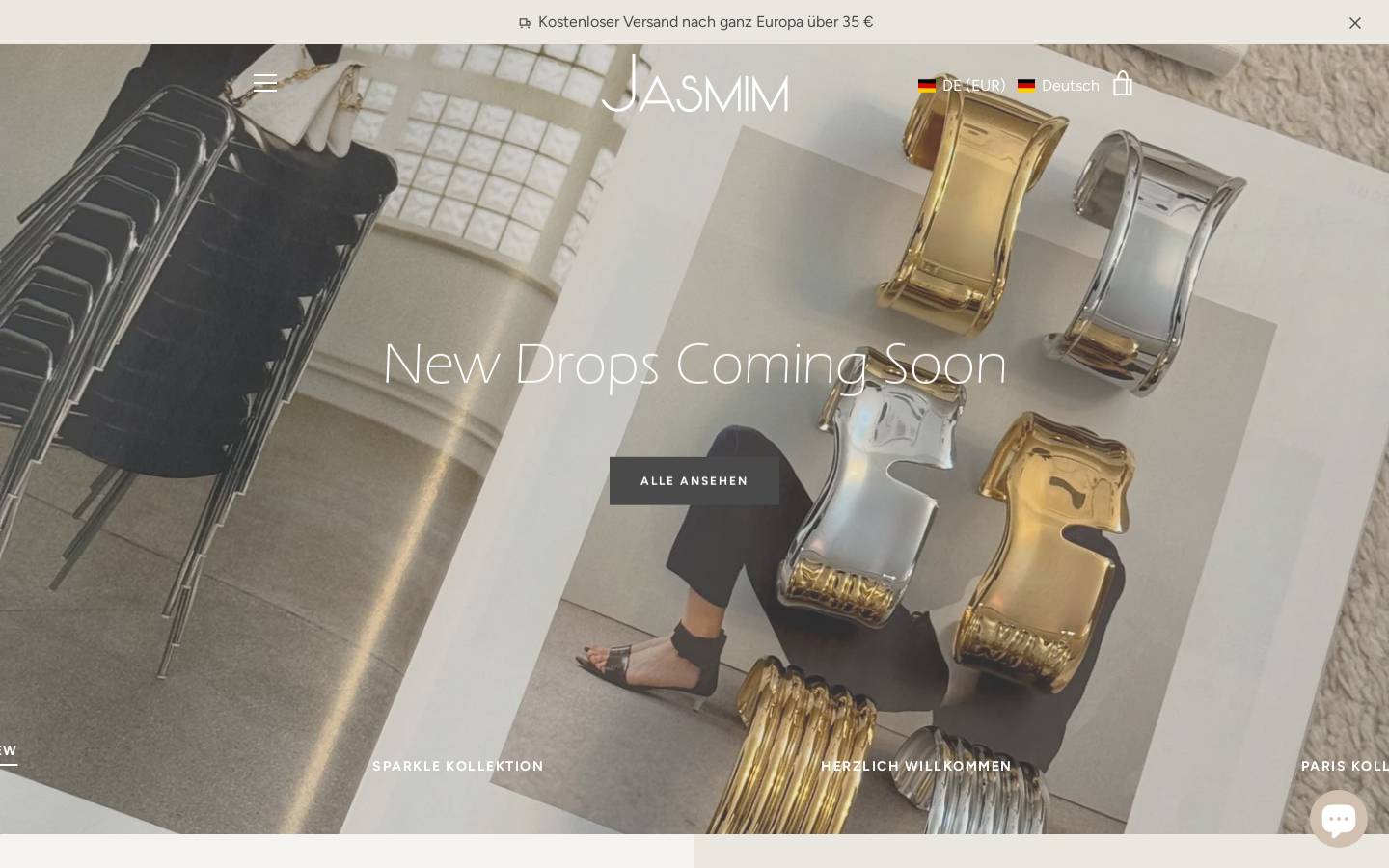 jasmimjewels.com homepage screenshot