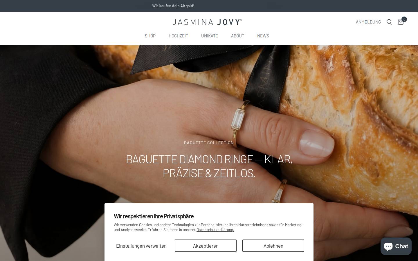 jasminajovy.com homepage screenshot
