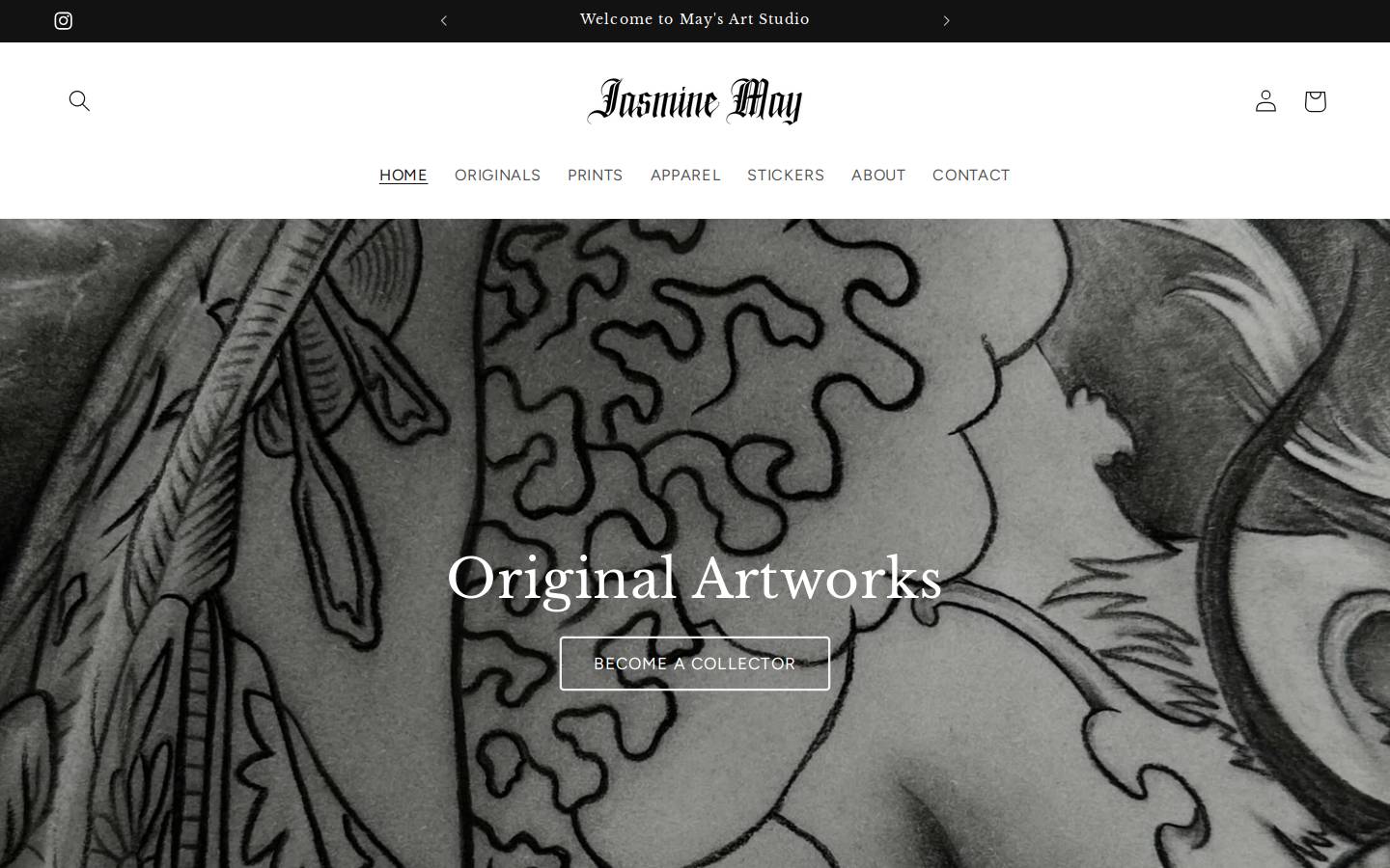 jasminemay.com homepage screenshot