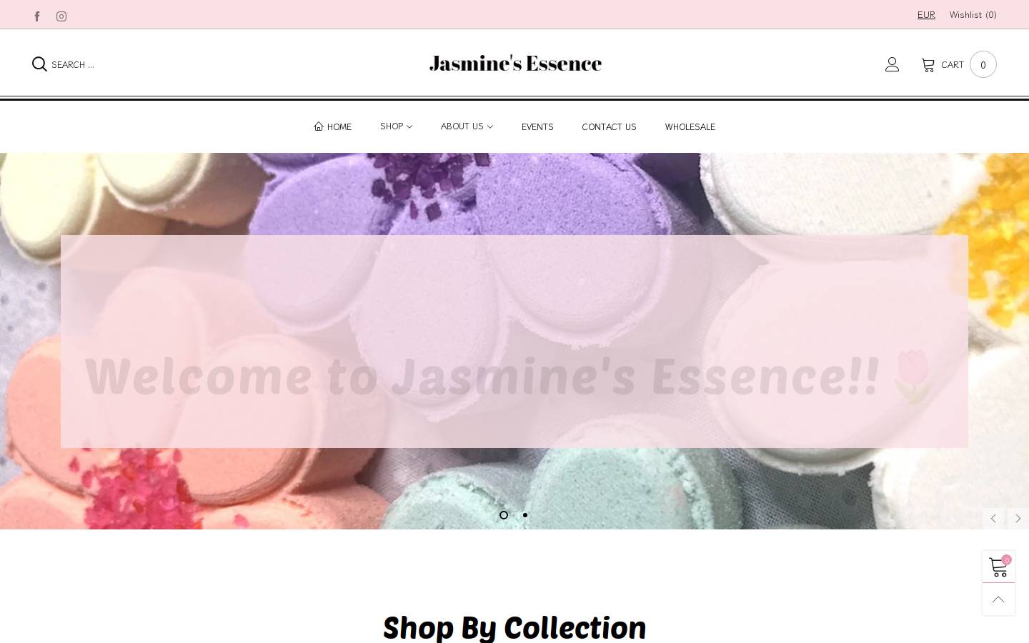 jasminesessence.com homepage screenshot