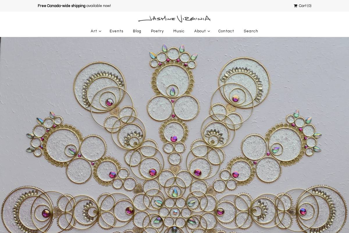 Jasmine Virginia homepage screenshot