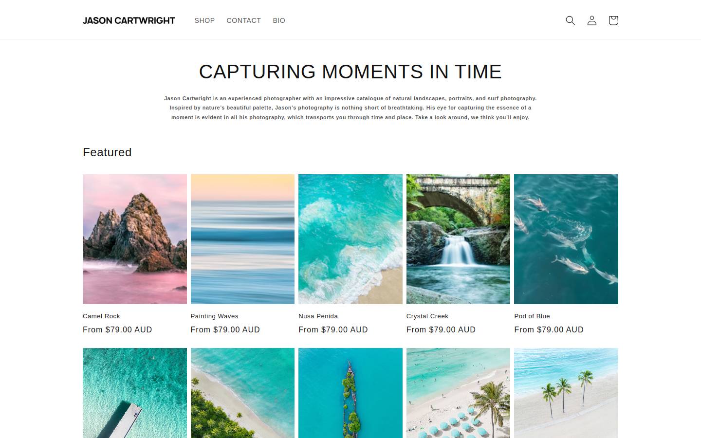 jasoncartwright.photography homepage screenshot