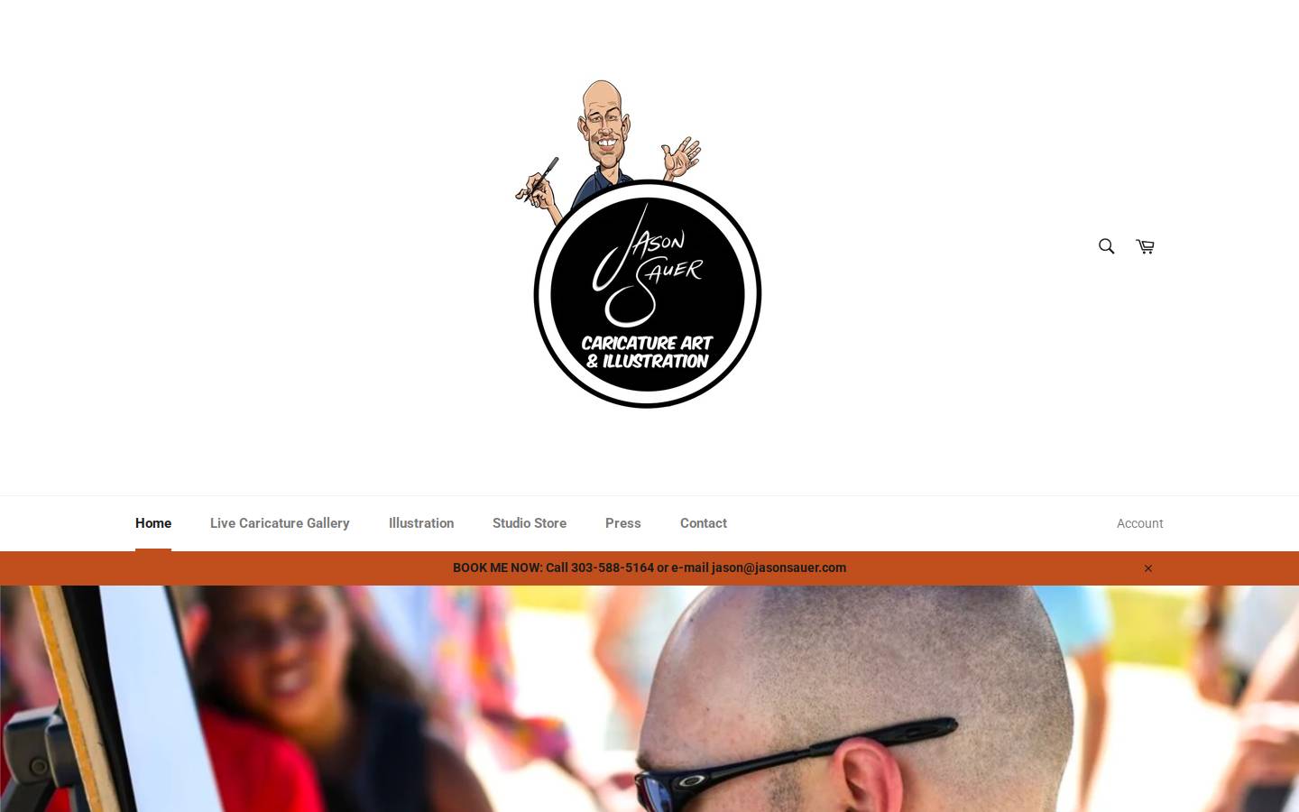 jasonsauer.com homepage screenshot