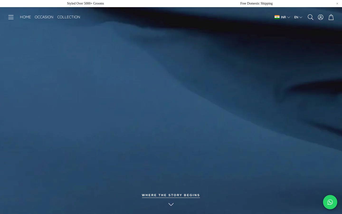 jatinmalikcouture.com homepage screenshot