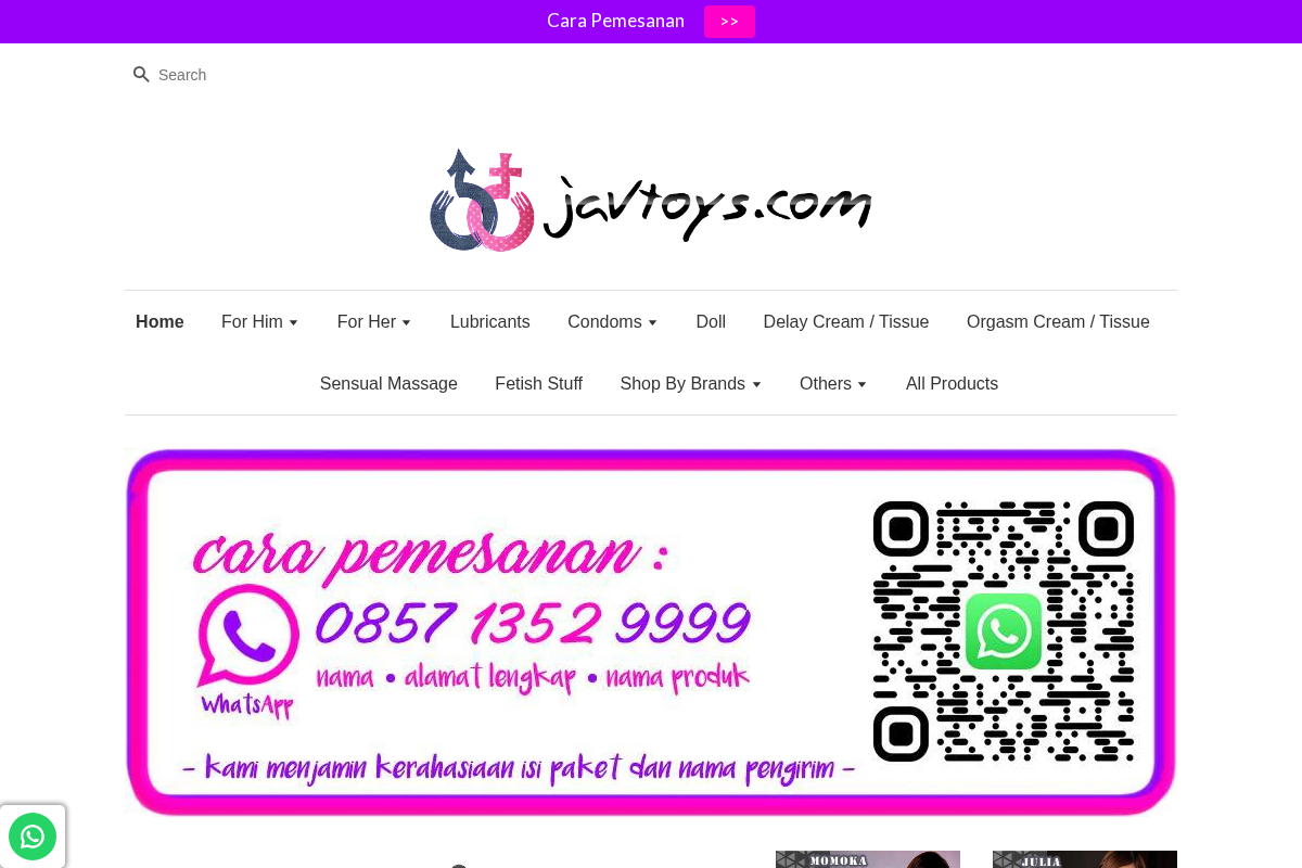 Javtoys homepage screenshot