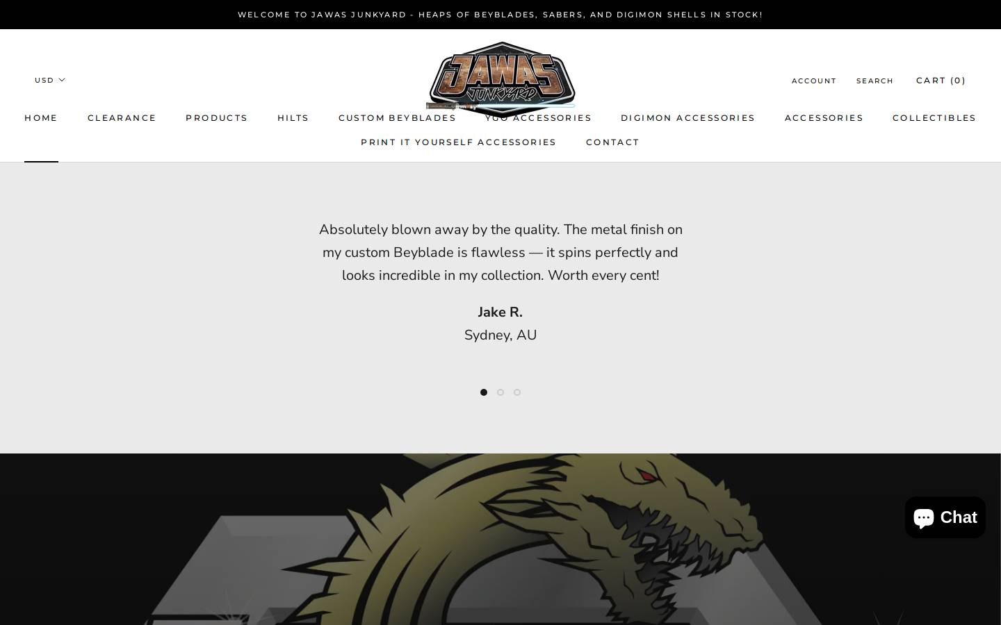 jawasjunkyard.com homepage screenshot