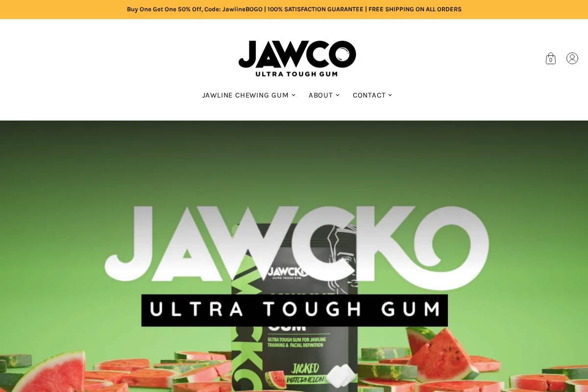 Jawcko homepage screenshot