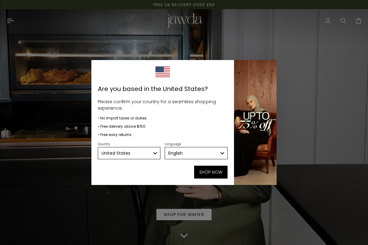 Jawda homepage screenshot