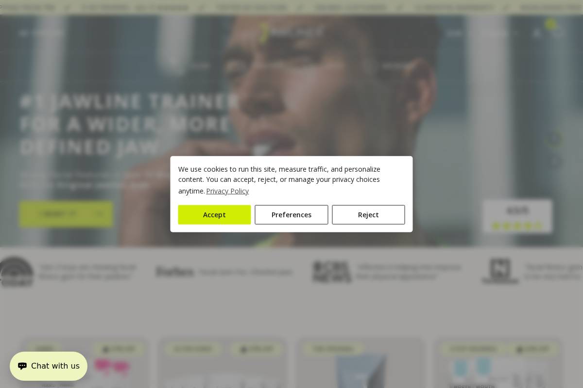 JAWLINER homepage screenshot