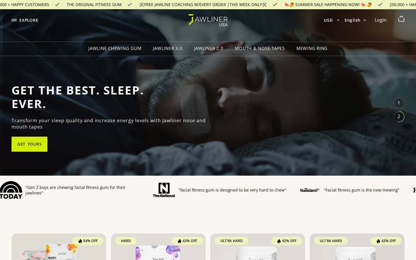 jawliner.us homepage screenshot