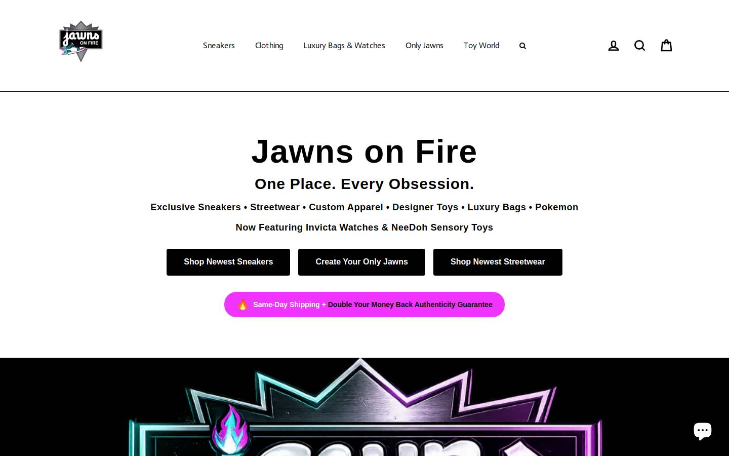 jawnsonfire.com homepage screenshot