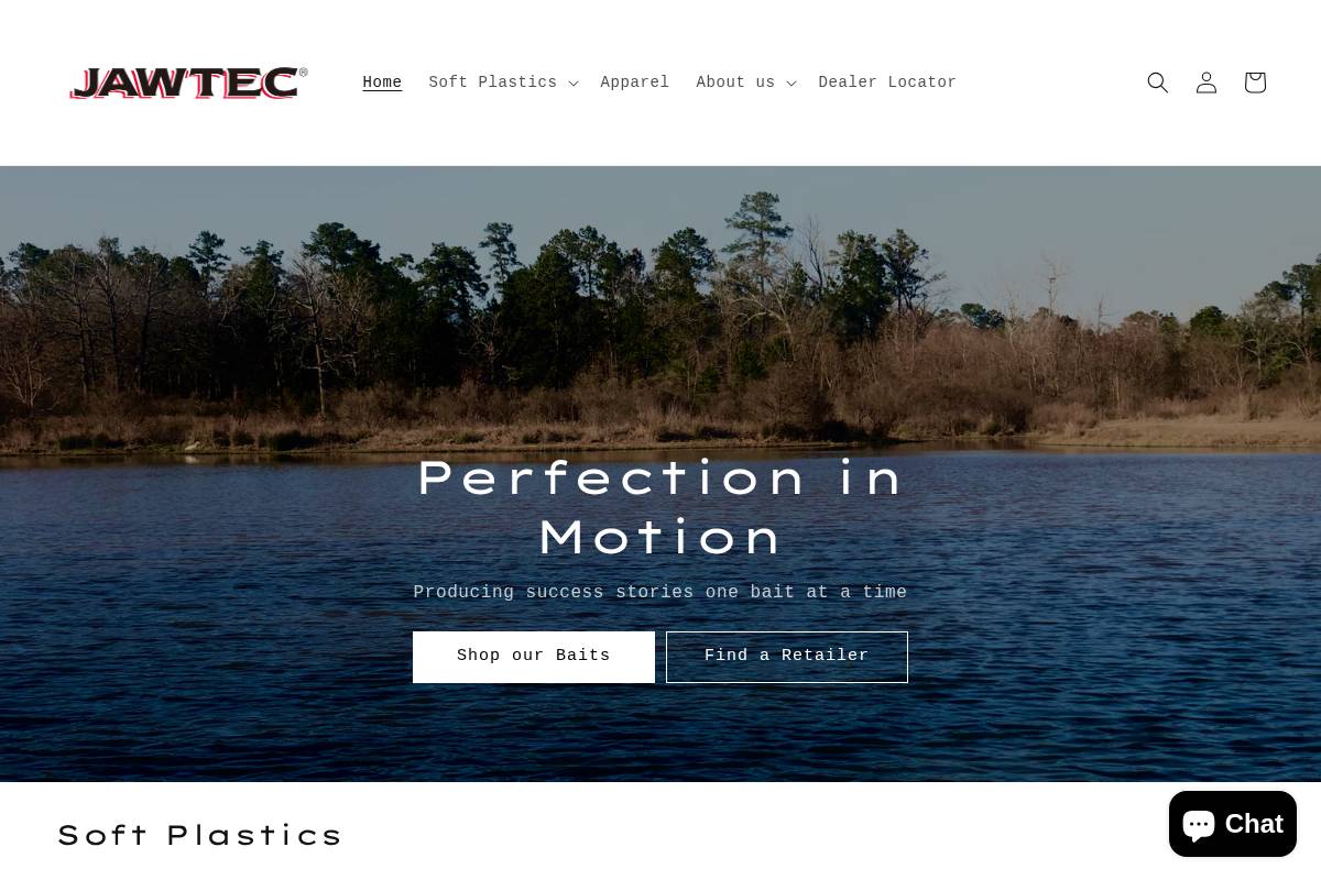 jawtecbaits.com homepage screenshot