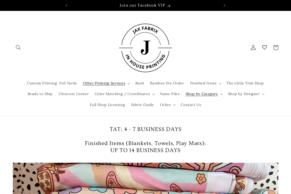 jaxfabrix.com homepage screenshot