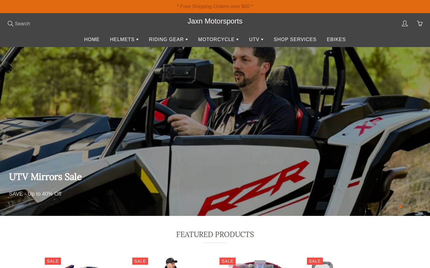jaxnmotorsports.com homepage screenshot
