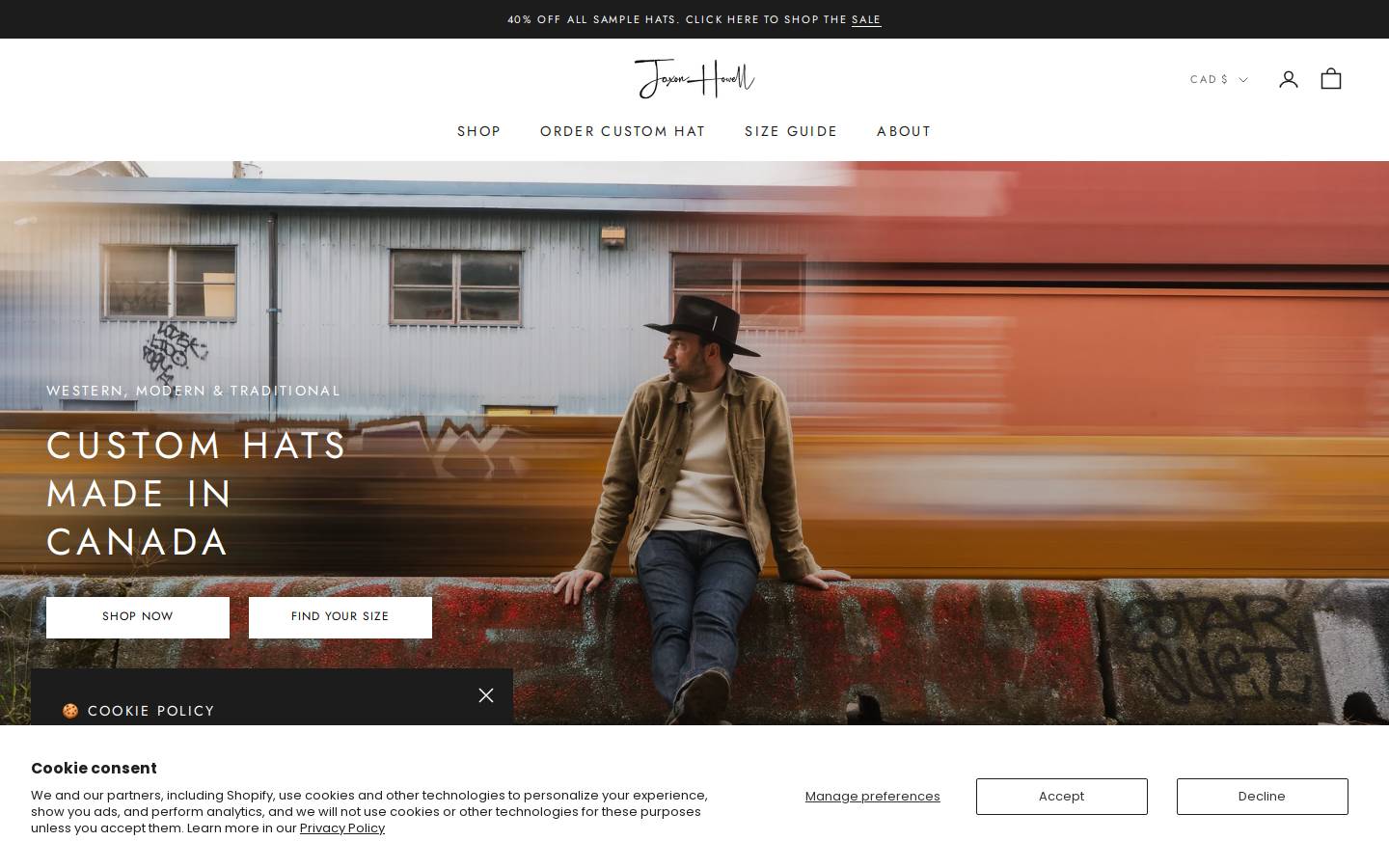 jaxonhowell.com homepage screenshot