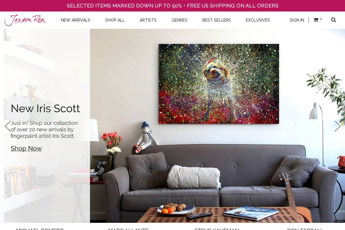 jaxsonrea.com homepage screenshot