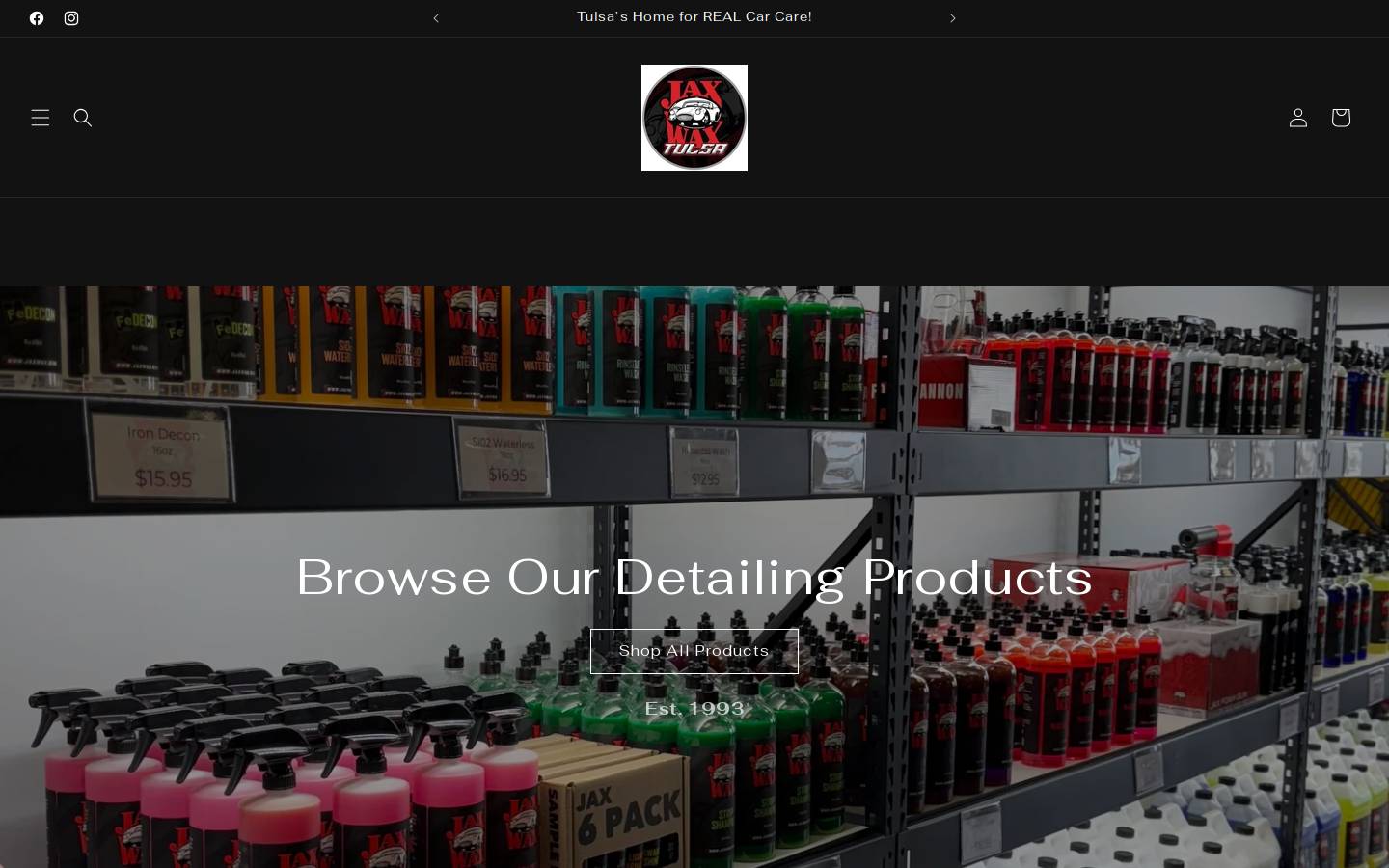 jaxwaxtul.com homepage screenshot