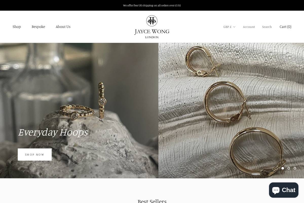 Jaycewong homepage screenshot