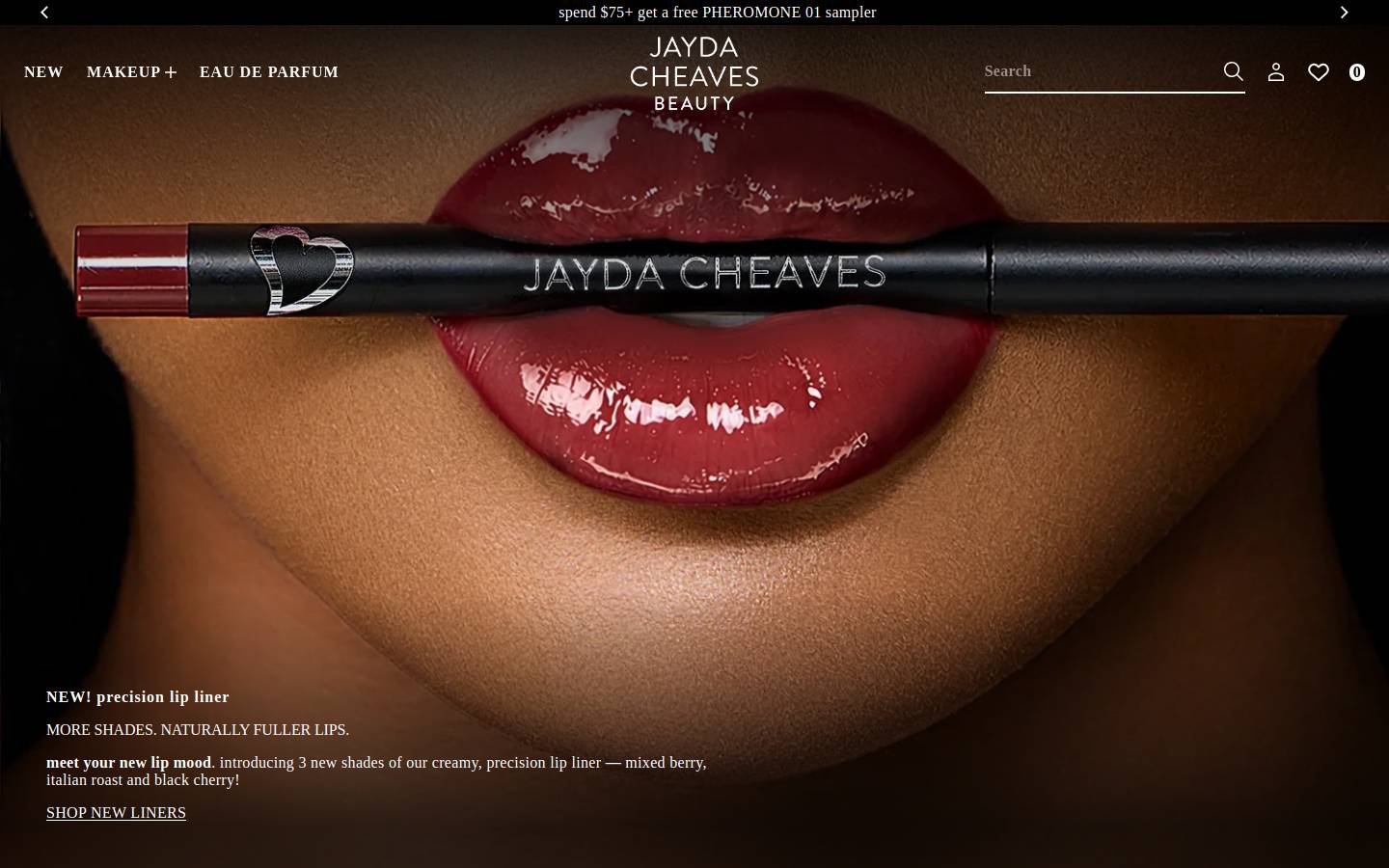jaydacheavesbeauty.com homepage screenshot
