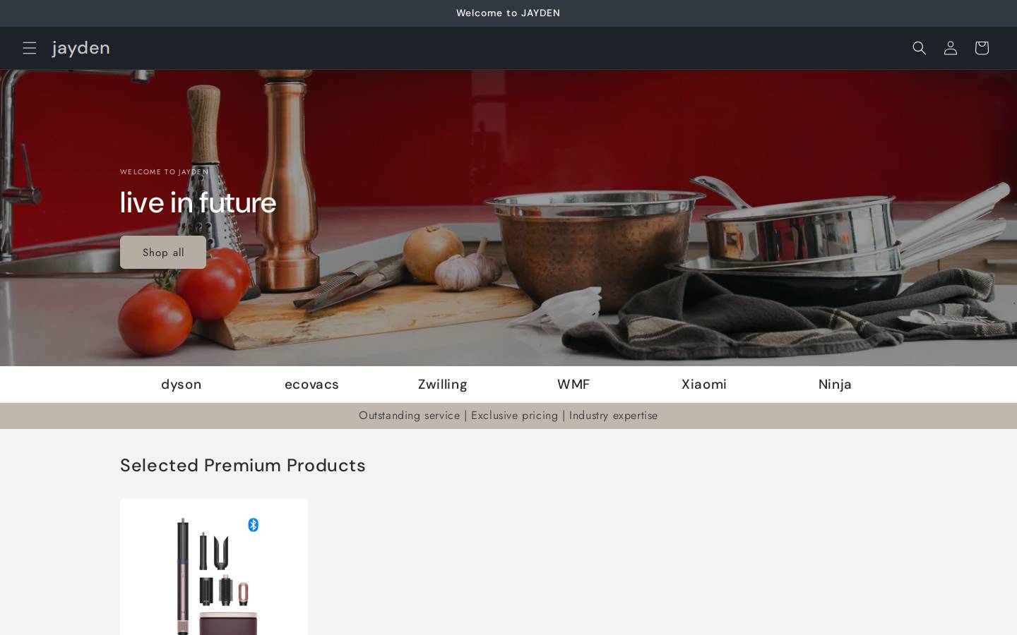 jaydenone.com homepage screenshot