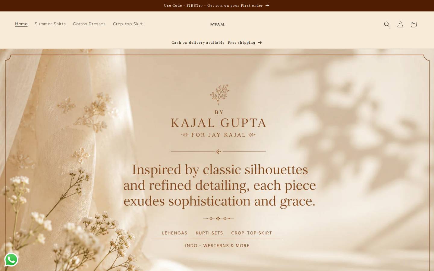 jaykajal.com homepage screenshot