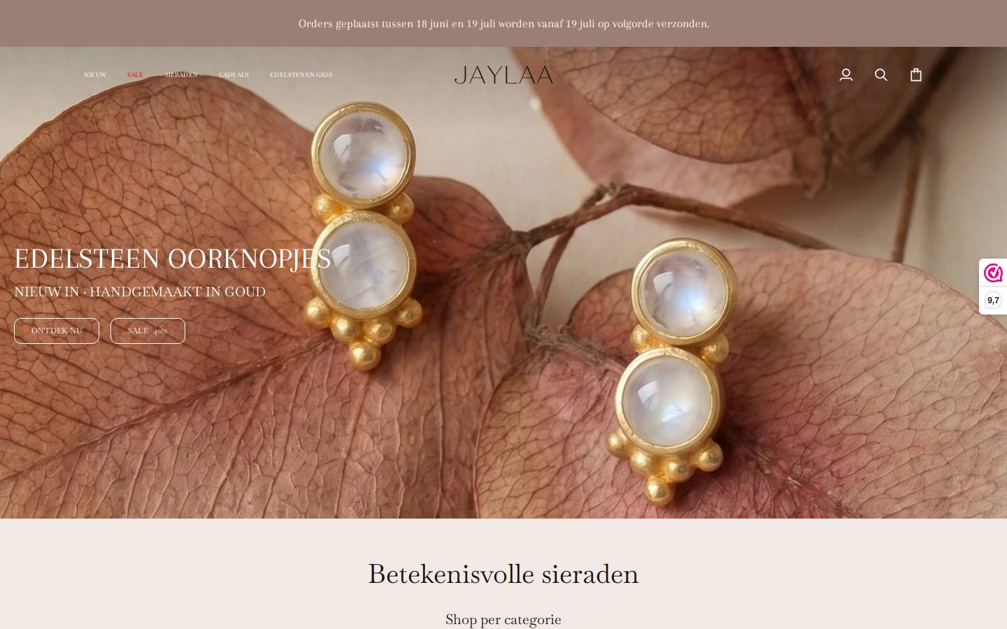 Jaylaa homepage screenshot