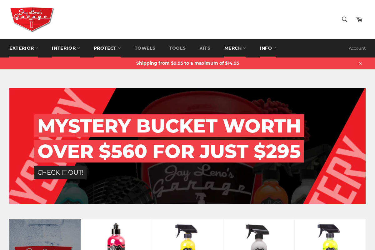 Jay Lenos Garage Australia homepage screenshot