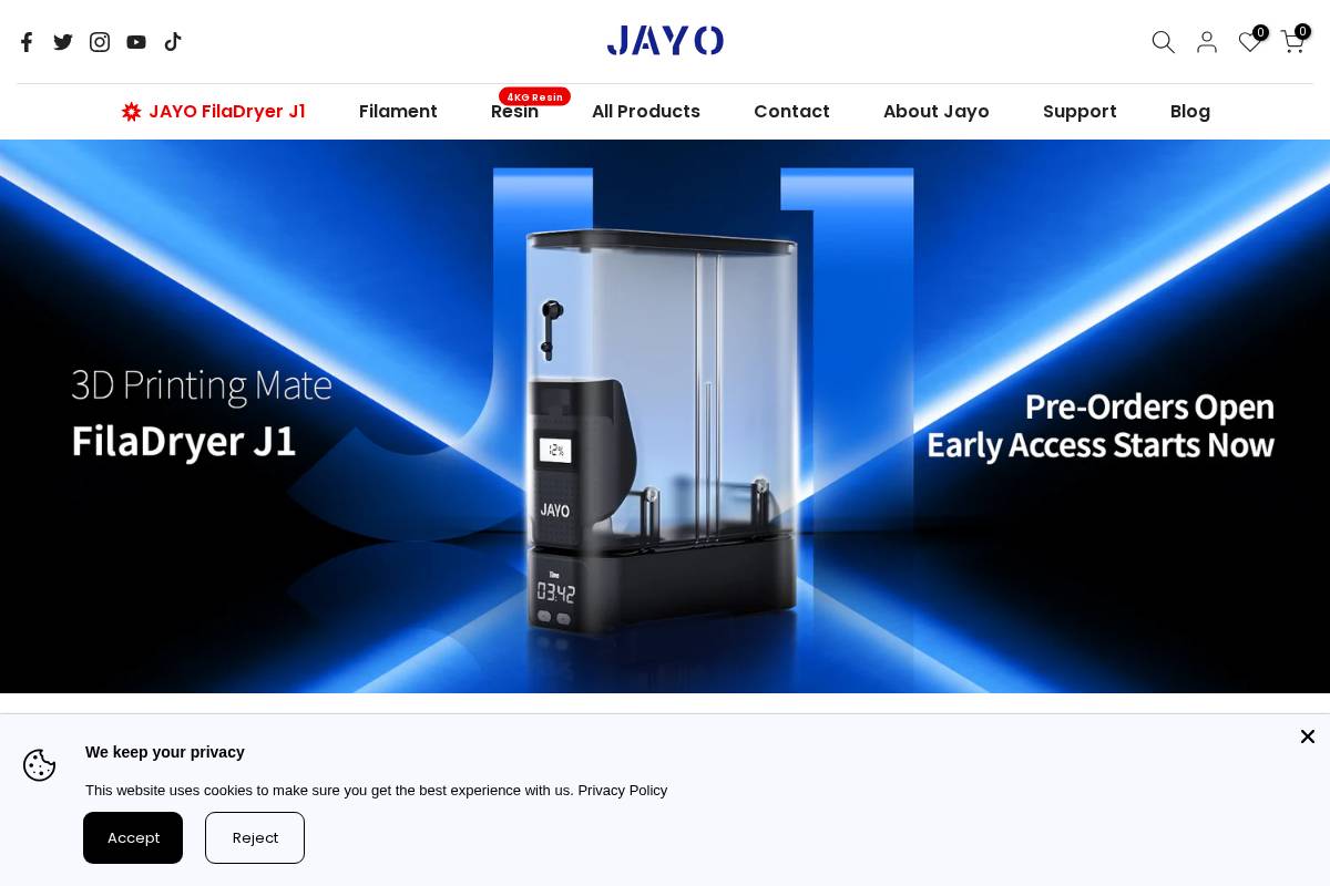 Jayo3d homepage screenshot