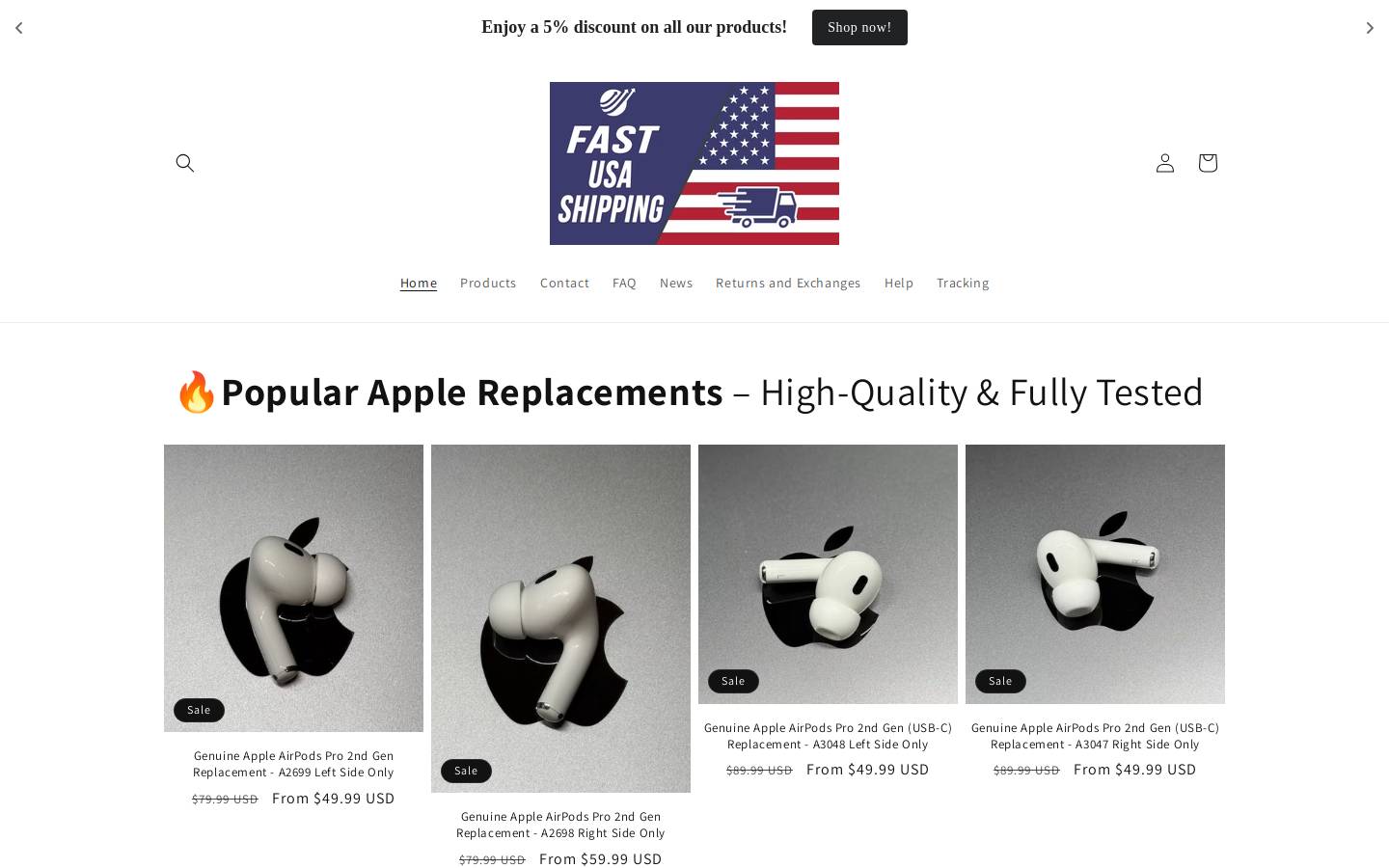 jays-electronics.com homepage screenshot