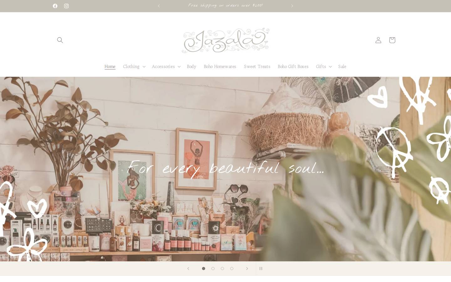 jazala.com.au homepage screenshot