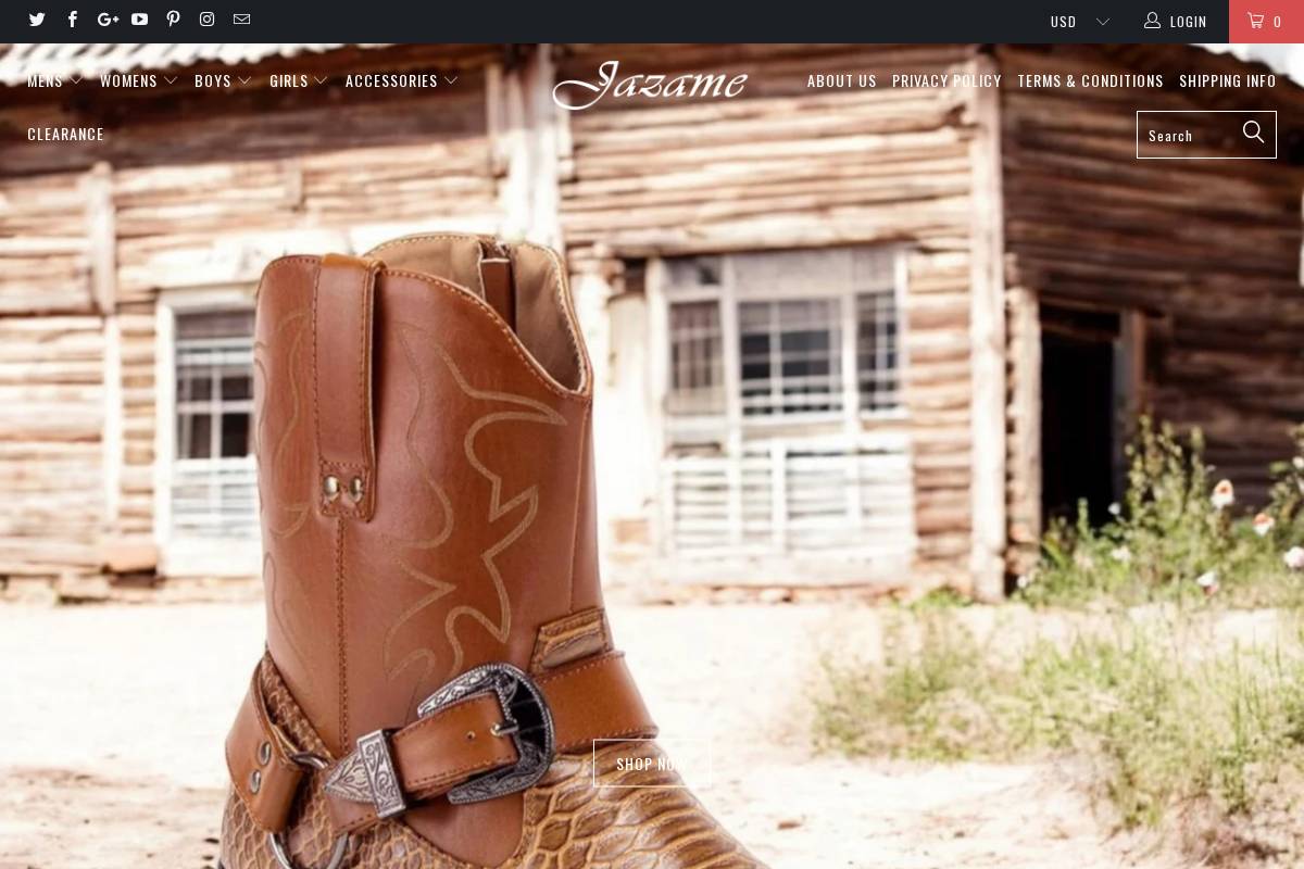 jazame.com homepage screenshot