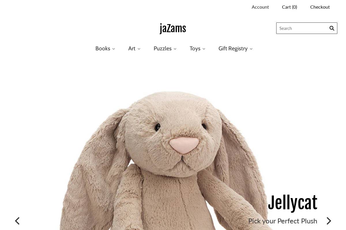 jaZams homepage screenshot