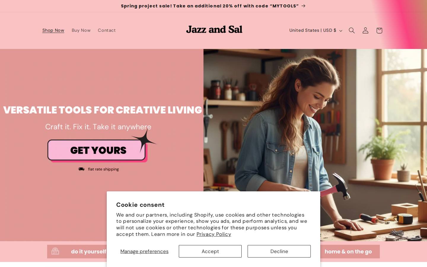 jazzandsal.com homepage screenshot