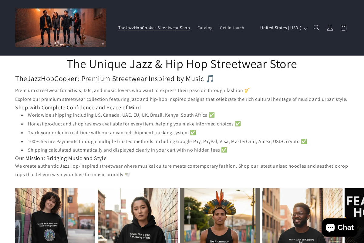 TheJazzHopCooker homepage screenshot