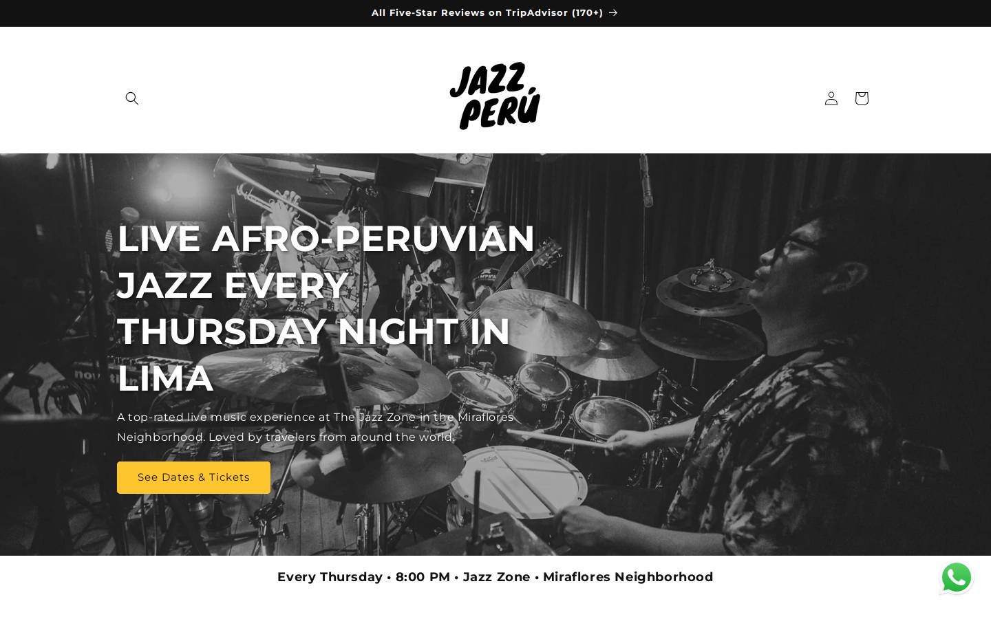 jazzperu.org homepage screenshot