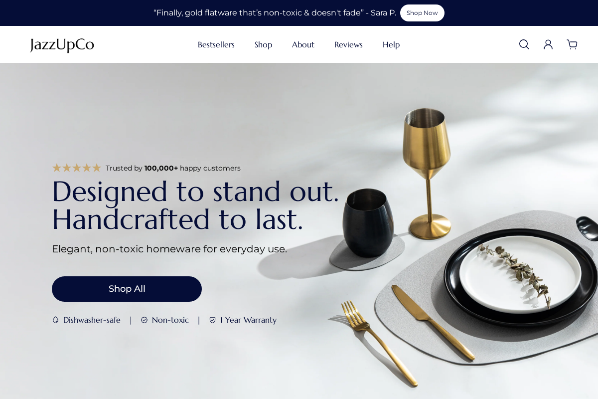 jazzupco.com homepage screenshot