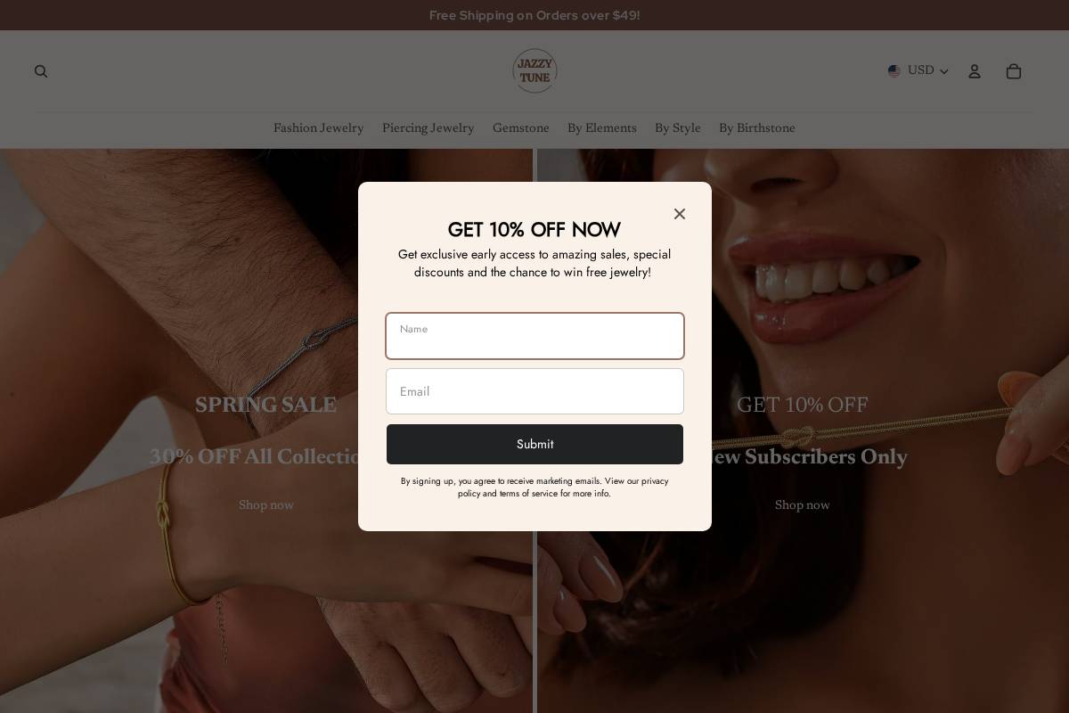 jazzy-tune.com homepage screenshot