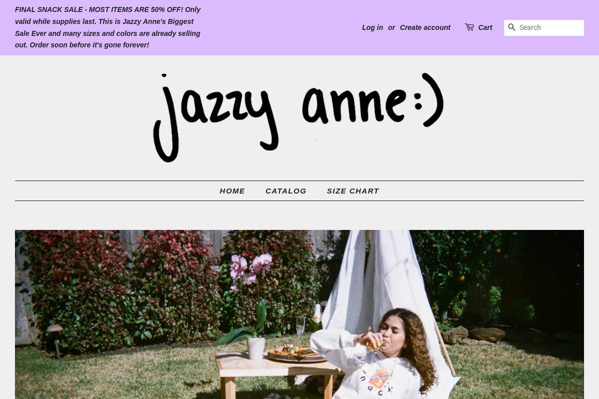 jazzyanne.com homepage screenshot